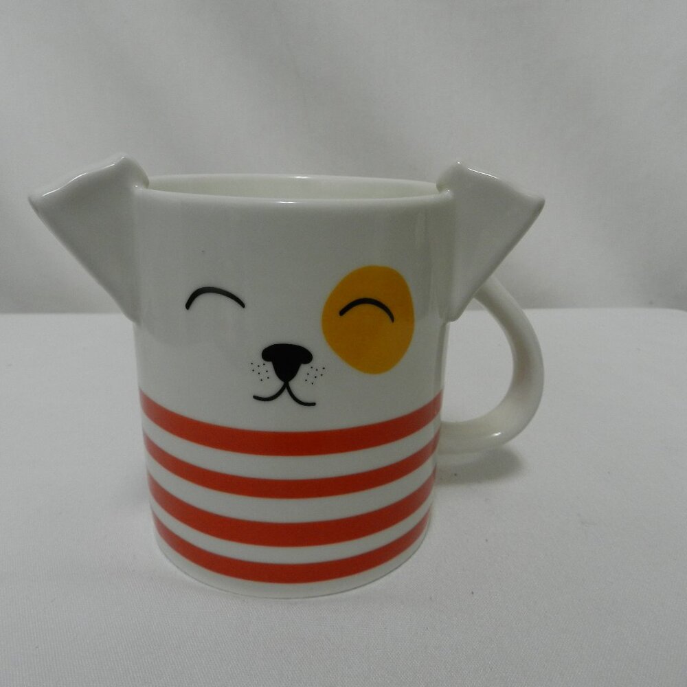 Parker Lane Puppy Dog 3D Ears Mug Cup ceramic holds 16 ounces NEW NWT